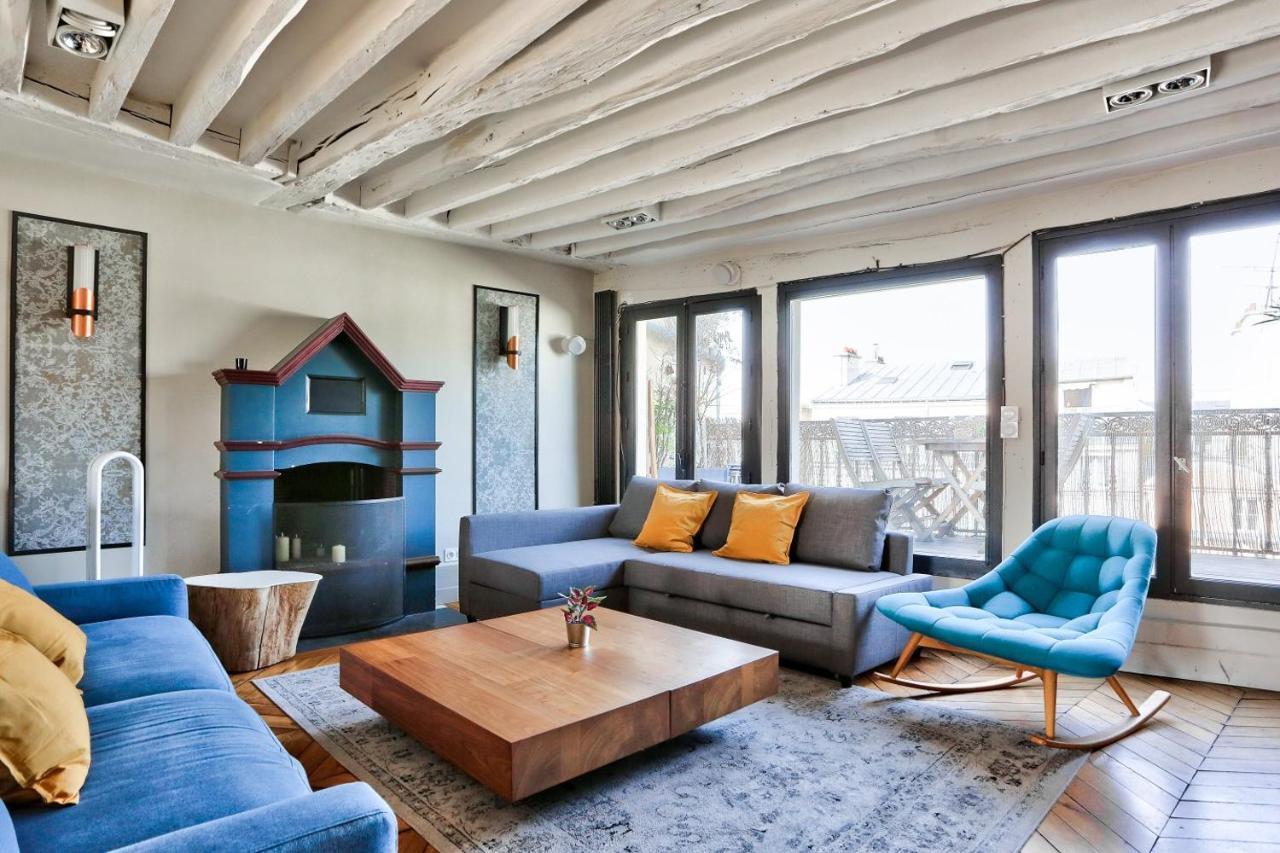 Le Marais Superb Apartment Terrace Paris Free Netflix Eksteriør bilde